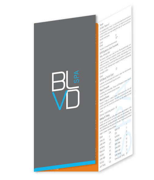 Brochure design for BLVD Hotel Spa