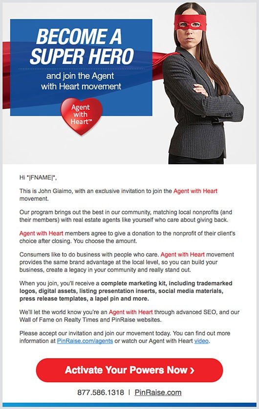 Super Hero Email