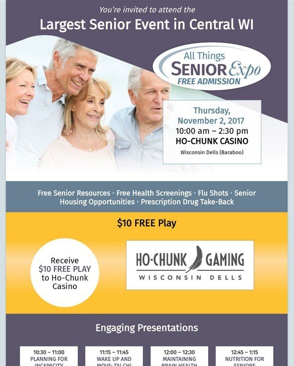 Senior Expo Landing Page Design