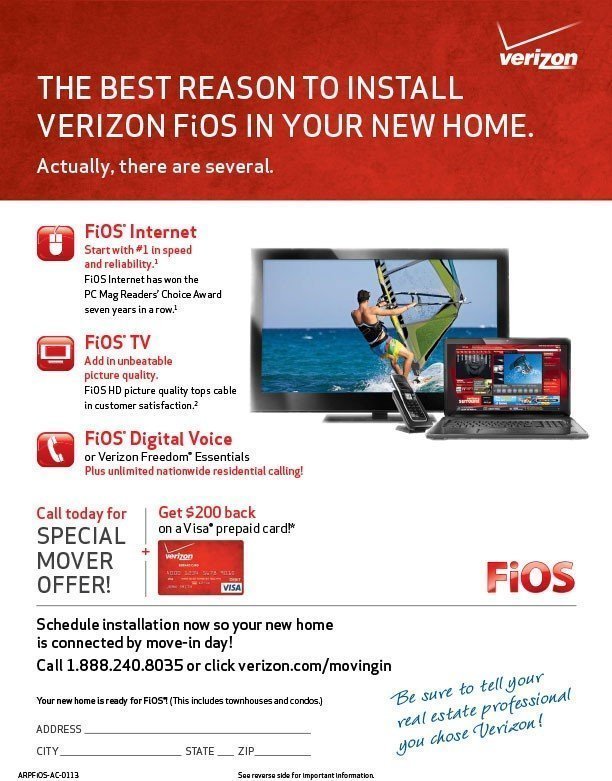 IDR Verizon FiOS Flyer Design