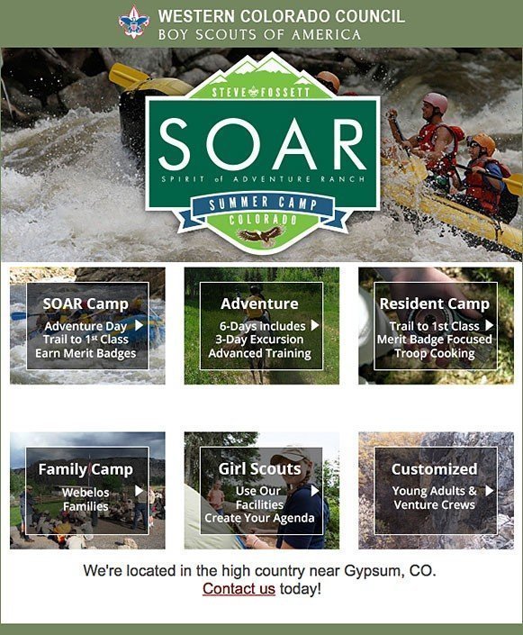 SOAR Camp Email Design
